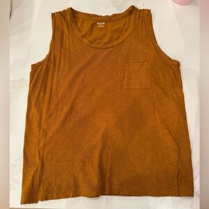 Madewell Rust Orange Sleeveless Top